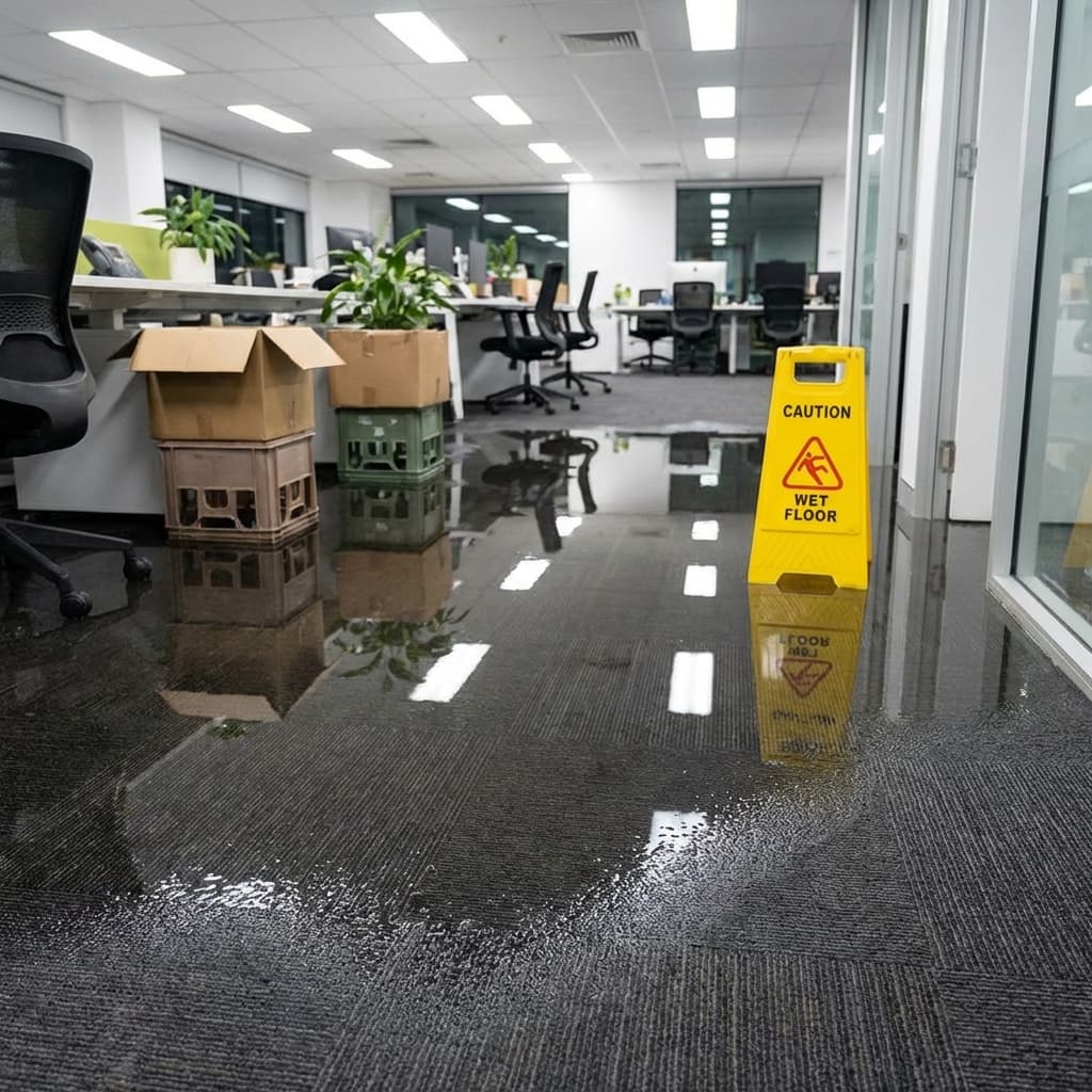 Businesses affected by water damage