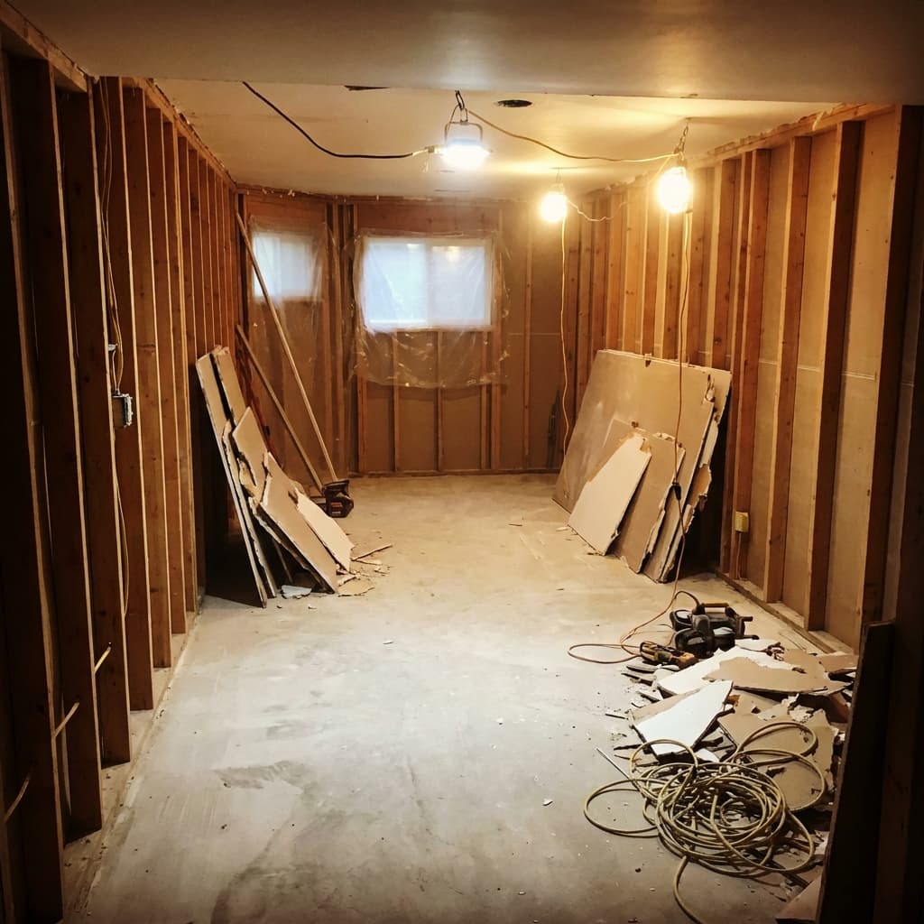 Basement Repair Preparation